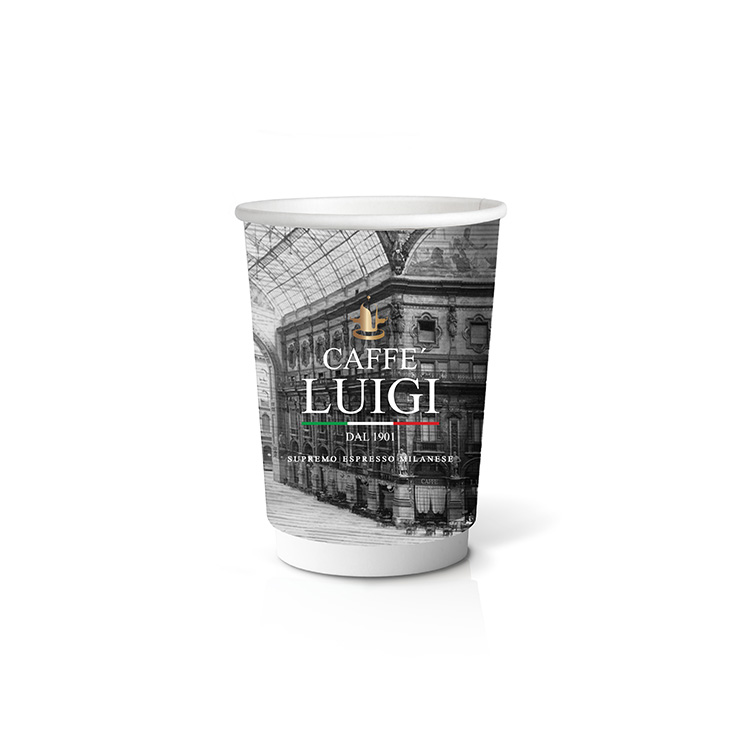spiritual bit setup Ποτήρι χάρτινο 16oz Double Wall - 16τεμ Caffe' Luigi - HASKOS Coffee &  Beverages